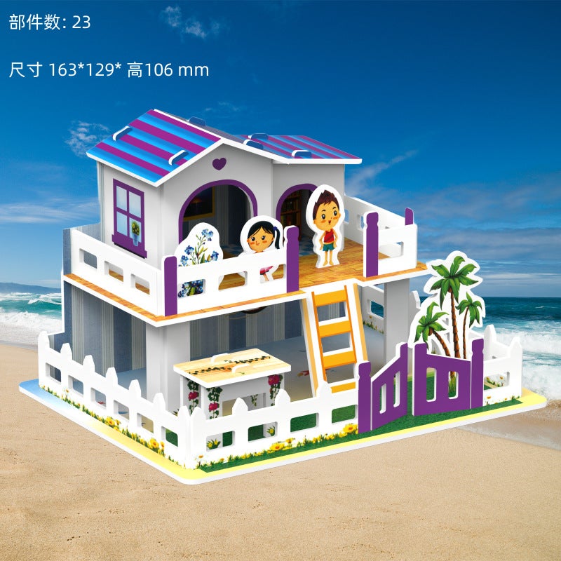 3D Three-Dimensional Puzzle Space Station Space Rocket Model Children'S Technology Diy Assembled Toys - Image 1