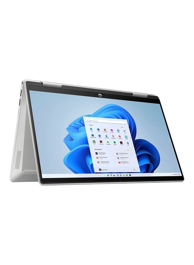 HP Pavilion X360 Convertible 2 In 1 (Upgraded Version) Laptop With 14-Inch Display, Core I5-1235U Processer/8GB RAM/512GB SSD/Windows 11 Home/Intel Iris Xe Graphics English Silver - Image 1