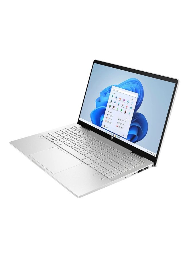 HP Pavilion X360 Convertible 2 In 1 (Upgraded Version) Laptop With 14-Inch Display, Core I5-1235U Processer/8GB RAM/512GB SSD/Windows 11 Home/Intel Iris Xe Graphics English Silver - Image 2