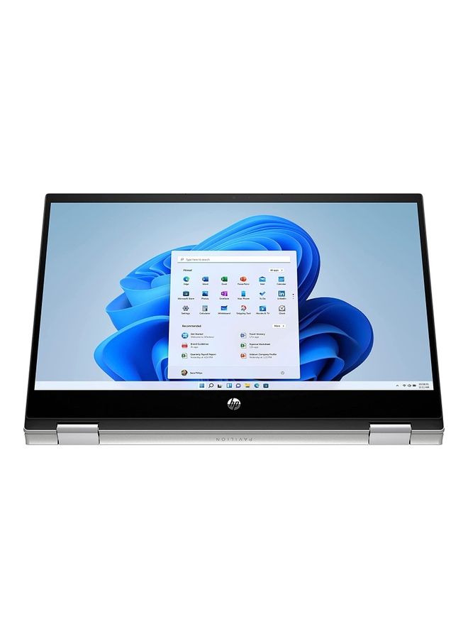 HP Pavilion X360 Convertible 2 In 1 (Upgraded Version) Laptop With 14-Inch Display, Core I5-1235U Processer/8GB RAM/512GB SSD/Windows 11 Home/Intel Iris Xe Graphics English Silver - Image 4