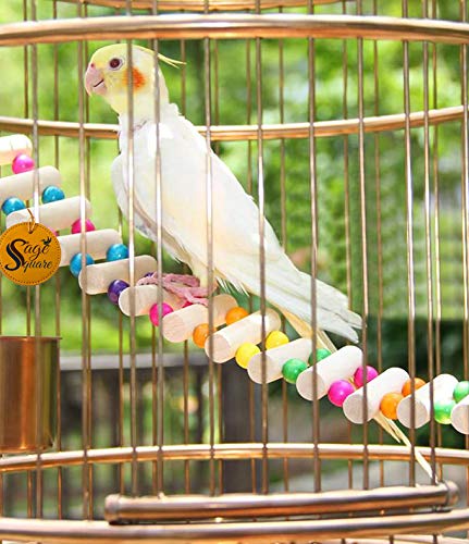 Sage Square Bird Playful Cage Accessories (Ladder 48cm) - Image 1