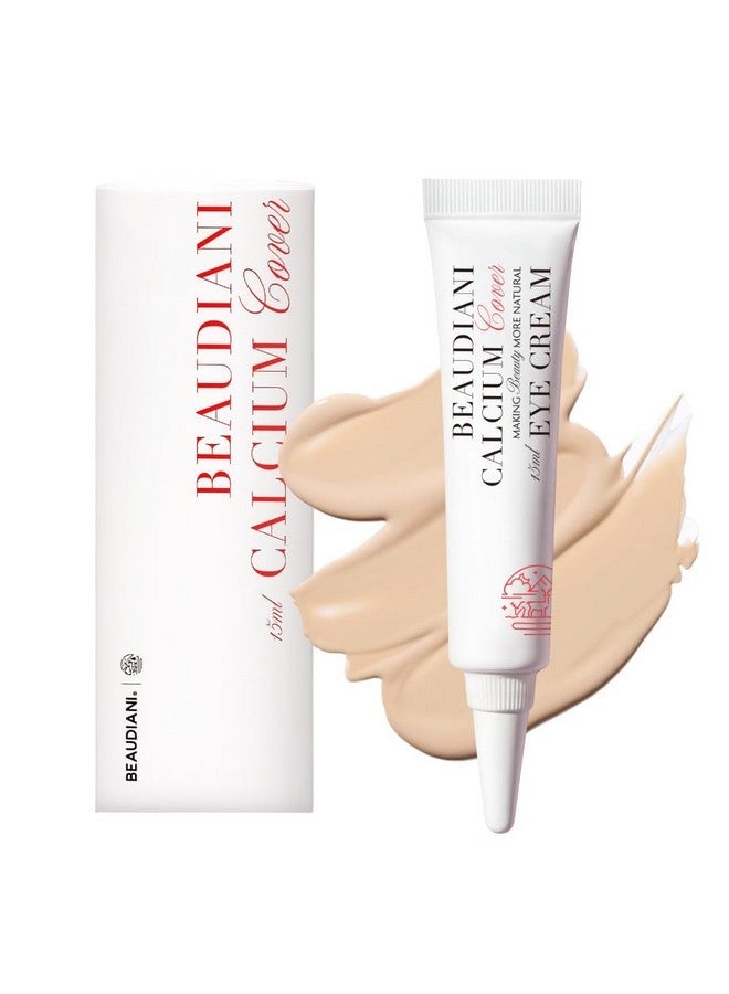 BEAUDIANI Calcium cover eye cream for dark circles & puffiness, Korean eye cream, daily wrinkle cream, anti aging, skin care treatment for women and men, 15ml - Image 1