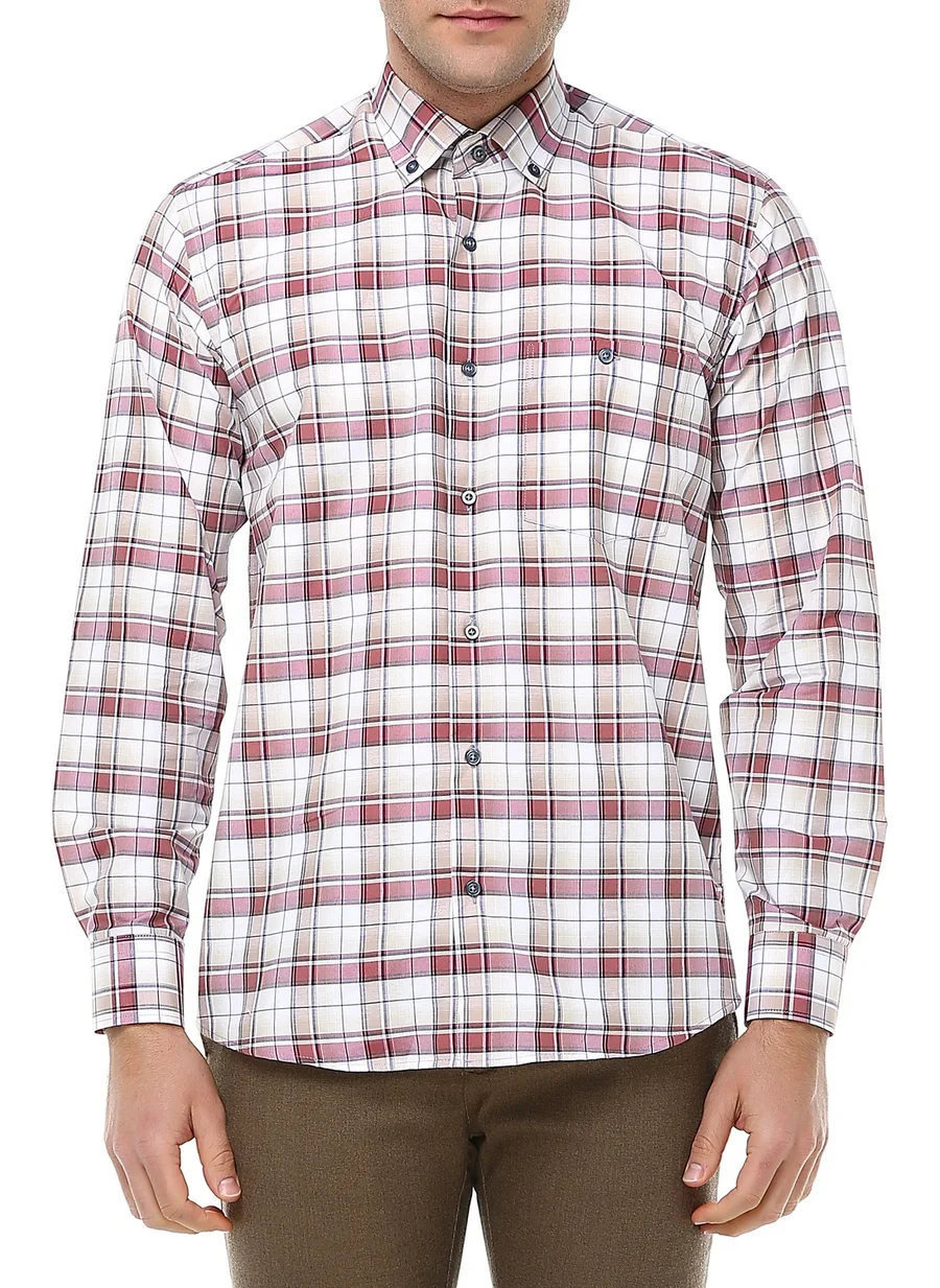 Varetta Classic Cut Long Sleeve Patterned Shirt