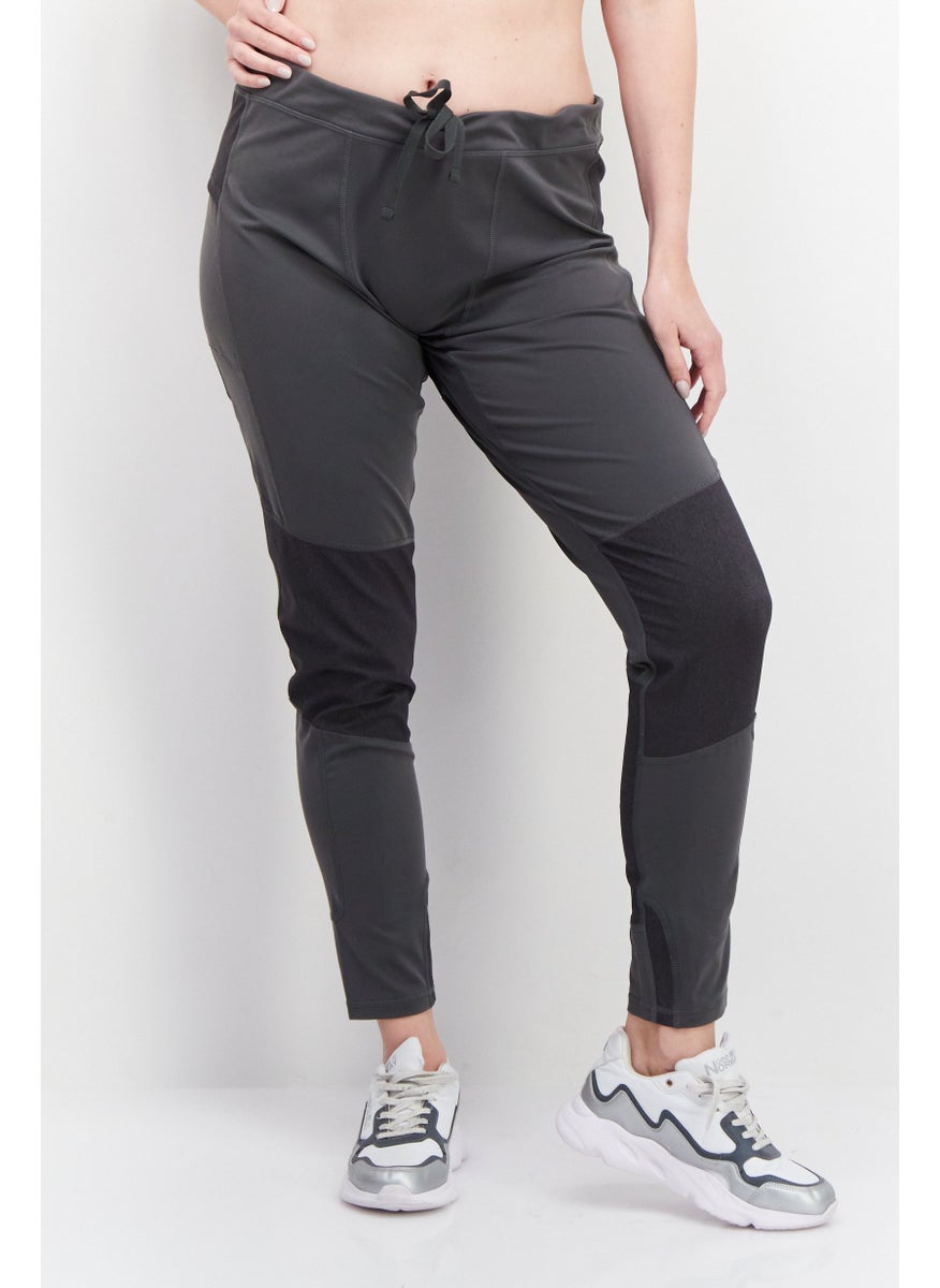 Eddie Bauer Women Regular Fit Plain Leggings, Grey  - Image 1