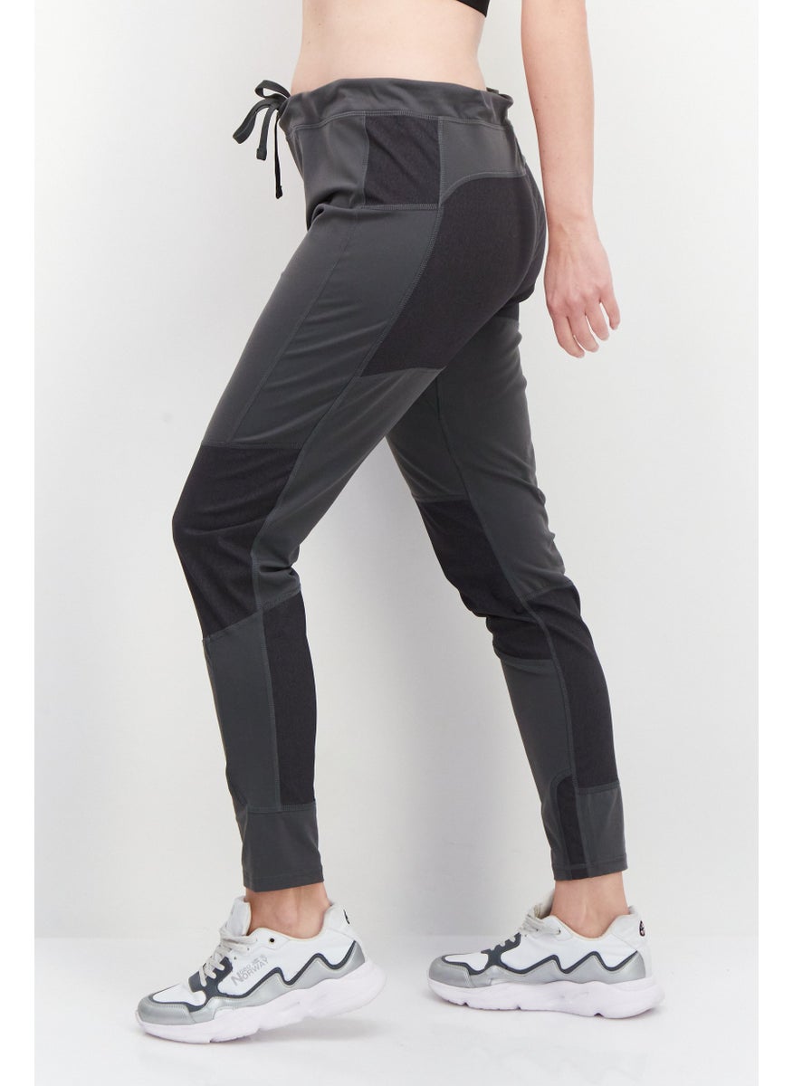 Eddie Bauer Women Regular Fit Plain Leggings, Grey  - Image 3