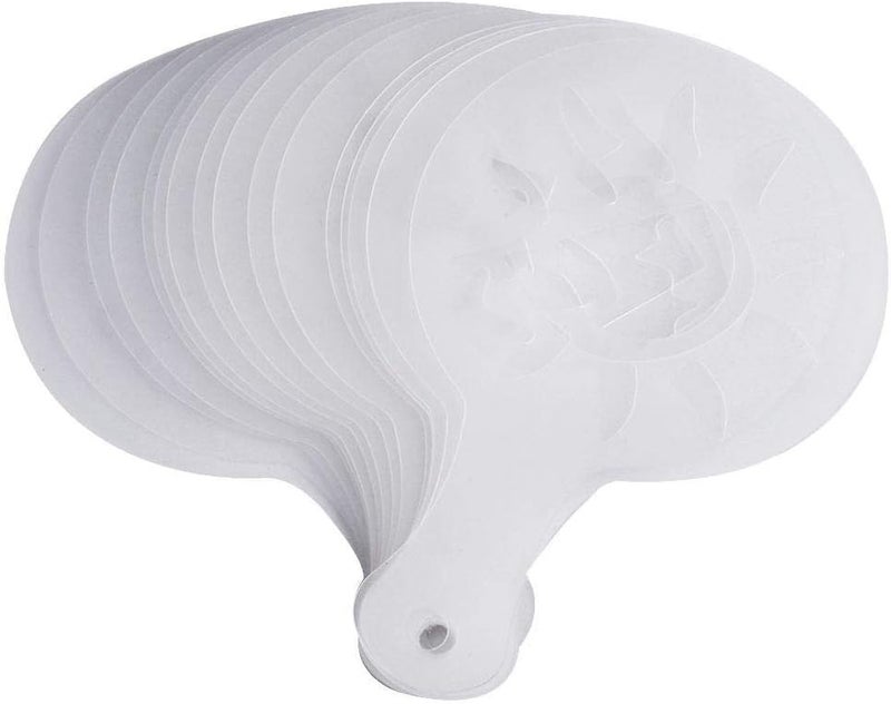 klarako Plastic Coffee Stencils, 16Pcs Coffee Art Template Decorating Stencils Coffee Garland Mould Cake Decorating Tool for Decorating Oatmeal Cupcake, Coffee, Cake, Cappuccino, Mousse, Hot Chocolate - Image 1