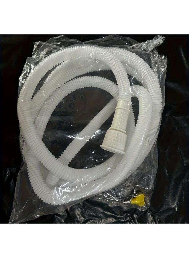78.74 Inch Multi Purpose PVC Water Pipe Corrugated Flexible Durable Drainage Inlet Pipe for Washing Machine AC Faucet Household Plumbing - Image 1