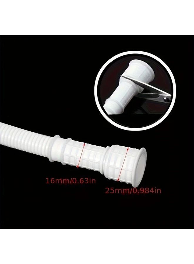 78.74 Inch Multi Purpose PVC Water Pipe Corrugated Flexible Durable Drainage Inlet Pipe for Washing Machine AC Faucet Household Plumbing - Image 5