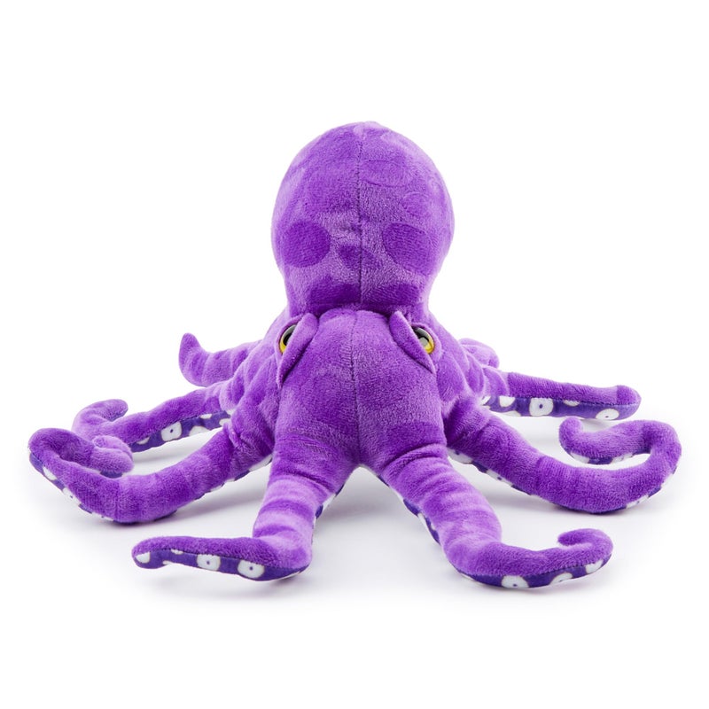 Zappi Co 100% Recycled Purple Octopus Plush Toy (35cm Long) Soft, Fluffy, Eco-Friendly, Animal Collection for Newborns First Child - Image 2