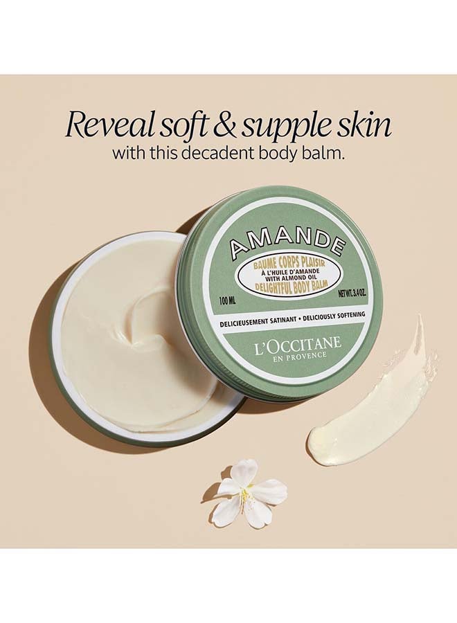 L'OCCITANE Delightful Body Balm Enriched with Almond Oil and Almond Butter, 3.4 oz.  - Image 2