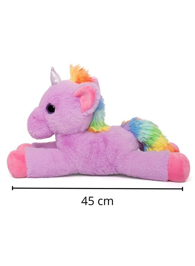 Mirada Floppy Unicorn Soft Toy - Purple | Magical Unicorn Gift for Girls/Kids | Soft and Huggable Unicorn Plush -45 cm - Image 3