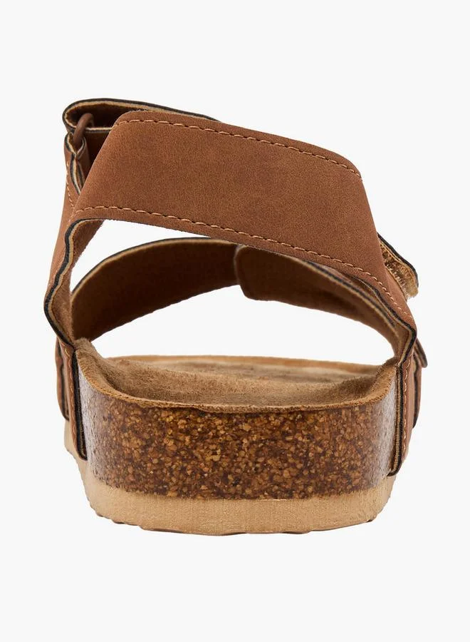 LBL By Shoexpress TAN Boys Hook & Loop Sandals for Men | Best Price UAE