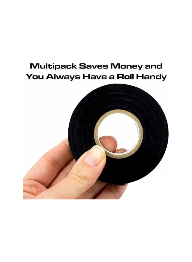 PROMASS promass Black Electrical Tape Waterproof,Pro Grade Black Electrical Tape Jumbo Roll, Industrial Grade UL/CSA Listed High Temp Electrical Tape Electric Super Vinyl,1.7mm x 20m x10 Rolls  - Image 3