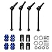 MEUS RACING مجموعة عمود القيادة الأمامي والخلفي MEUS RACING 110 RC من الفولاذ CVD 8654 7758 8950X 8951 لترقيات Traxxas Maxx Slash - Image 2