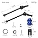 MEUS RACING مجموعة عمود القيادة الأمامي والخلفي MEUS RACING 110 RC من الفولاذ CVD 8654 7758 8950X 8951 لترقيات Traxxas Maxx Slash - Image 4