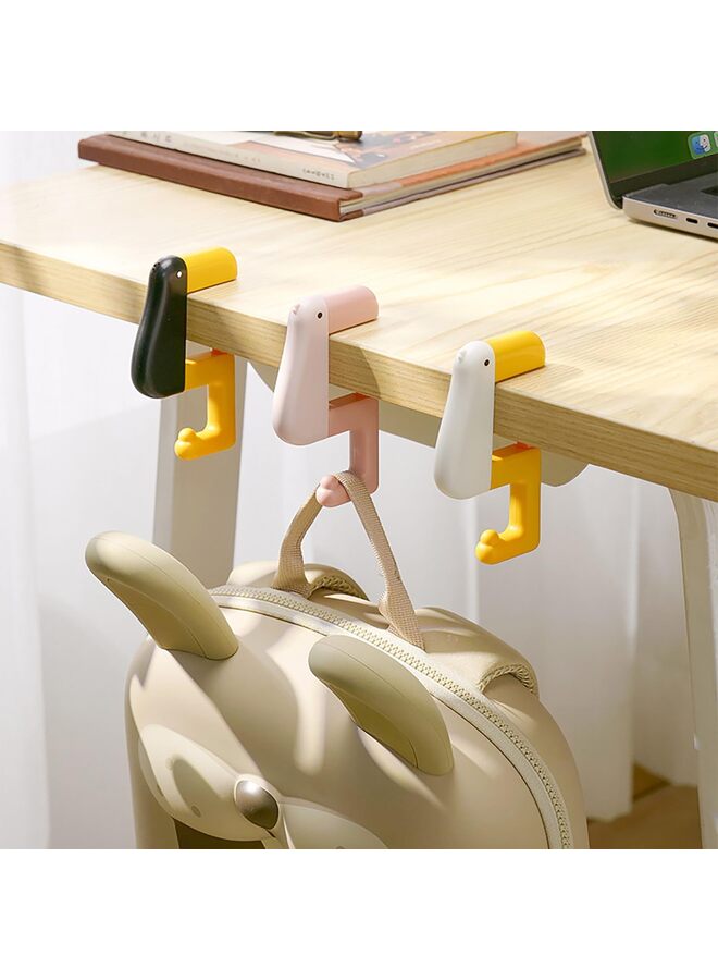 Portable Duck Shaped Detachable Non-Slip Folding Table Hook – No-Drill Purse Hanger & Bag Clamp for School/Office Desk Storage & Organization - Image 4