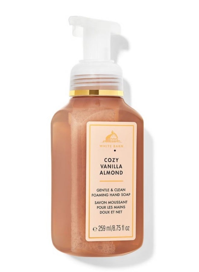 صابون يد رغوي ناعم ونظيف بنكهة الفانيليا واللوز الدافئ