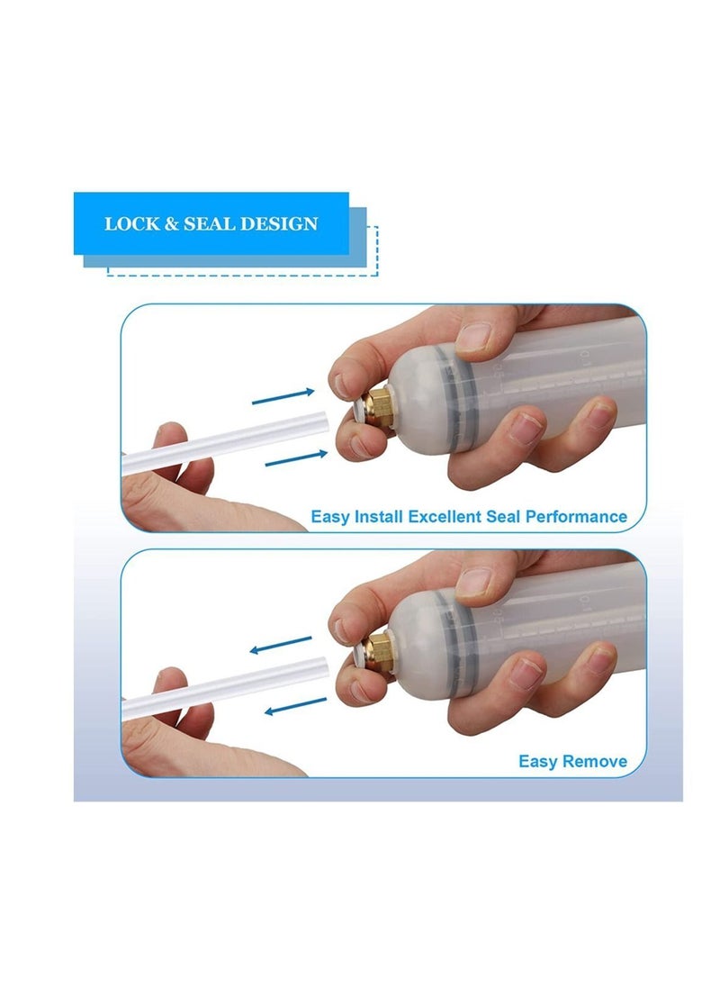 Generic - Fluid Extractor 200CC Oil Extractor Pump Manual Hand Suction Vacuum Plastic Automotive Fluid Syringe Pump Car Fuel Transfer 7oz Syringe Type Oil Pump - Image 1