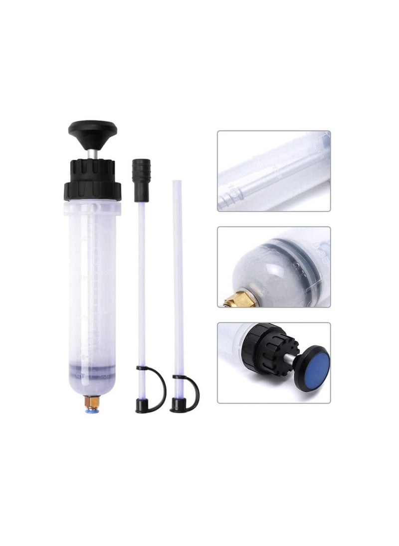 Generic - Fluid Extractor 200CC Oil Extractor Pump Manual Hand Suction Vacuum Plastic Automotive Fluid Syringe Pump Car Fuel Transfer 7oz Syringe Type Oil Pump - Image 1