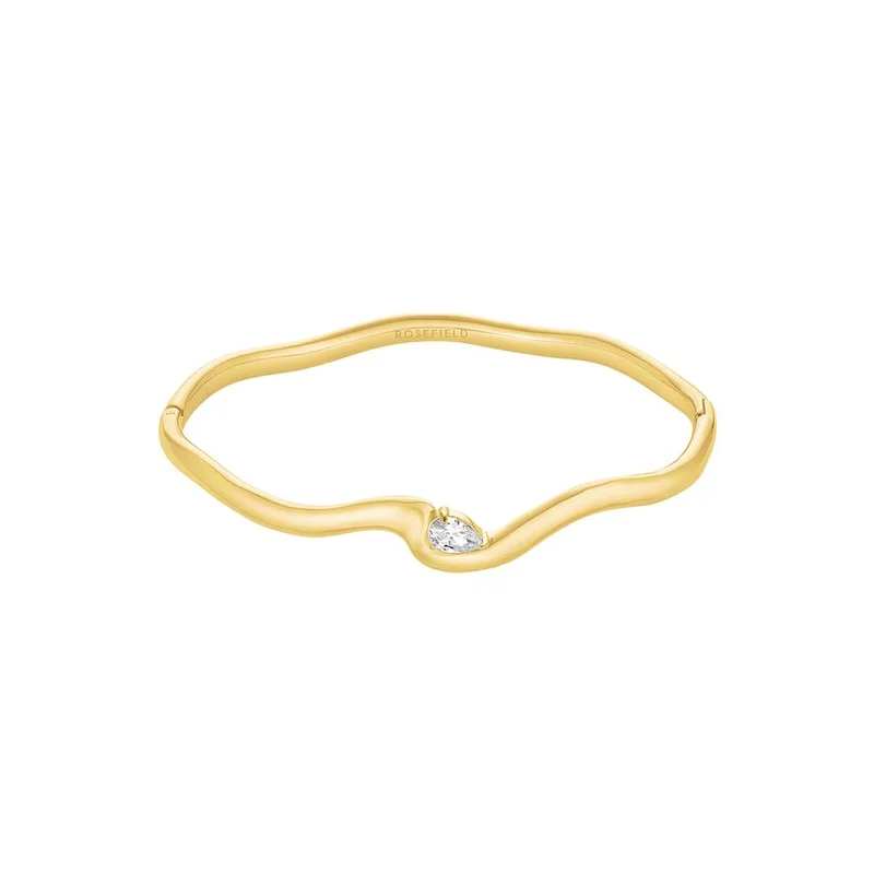 RoseField Rosefield Marquise Wave Bangle Gold - JBMWG-J1303