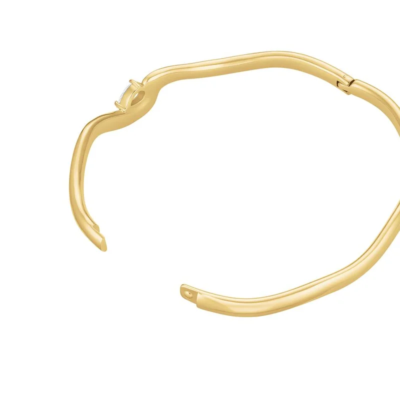 Rosefield  Rosefield Marquise Wave Bangle Gold - JBMWG-J1303 for Women | Best Price UAE