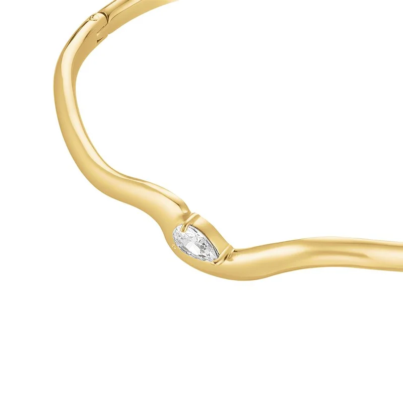 RoseField Rosefield Marquise Wave Bangle Gold - JBMWG-J1303