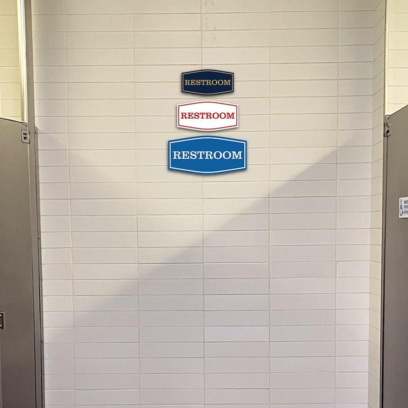 All Quality Fancy Restroom Sign - Business Bathroom Signage - Easy to Install (Black) - Small 1 Pack - Image 4