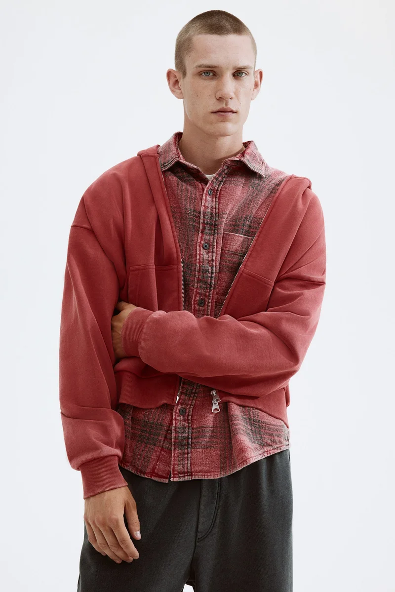 H&M Oversized Fit Zip-through hoodie
