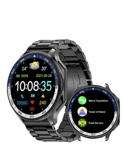 RollsTimi  Men's Smart Watches Men's Smart Watches, 1.43-Inch AMOLED High-Definition Screen, Support Bluetooth Calls, Activity Tracking, Heart Rate Monitoring, Sports and Fitness Watches, DT Watch X Black Strap Models.  - Image 1