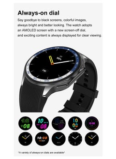 RollsTimi  Men's Smart Watches Men's Smart Watches, 1.43-Inch AMOLED High-Definition Screen, Support Bluetooth Calls, Activity Tracking, Heart Rate Monitoring, Sports and Fitness Watches, DT Watch X Black Strap Models.  - Image 3