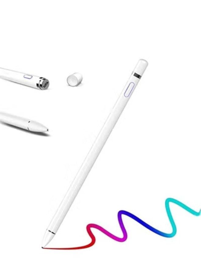 أكاليكس قلم ستايلس رقمي نشط لأبل آي باد 2018 أبيض - Image 1