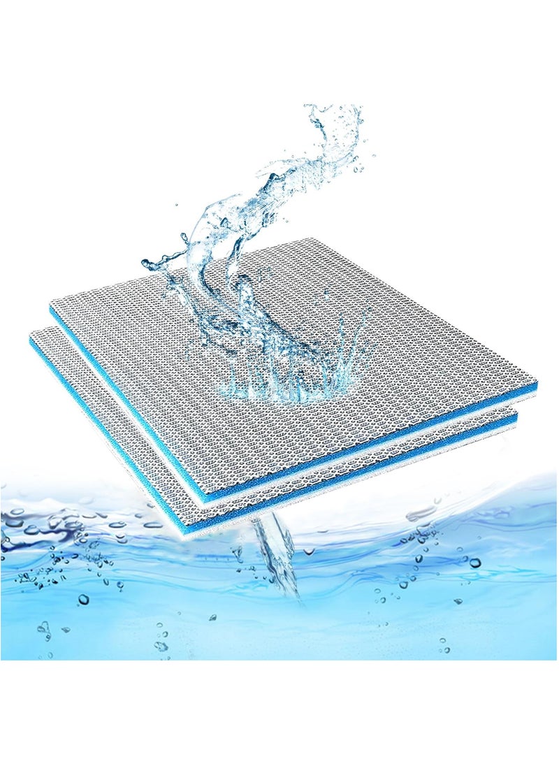 MileMelo 2Pcs Aquarium Filter Media 8 Layer Aquarium Filter Sponge, Fish Tank Accessory Sponge Filter, Super Filter Effect, Filter Sponge for Fish Tank Aquarium  - Image 1