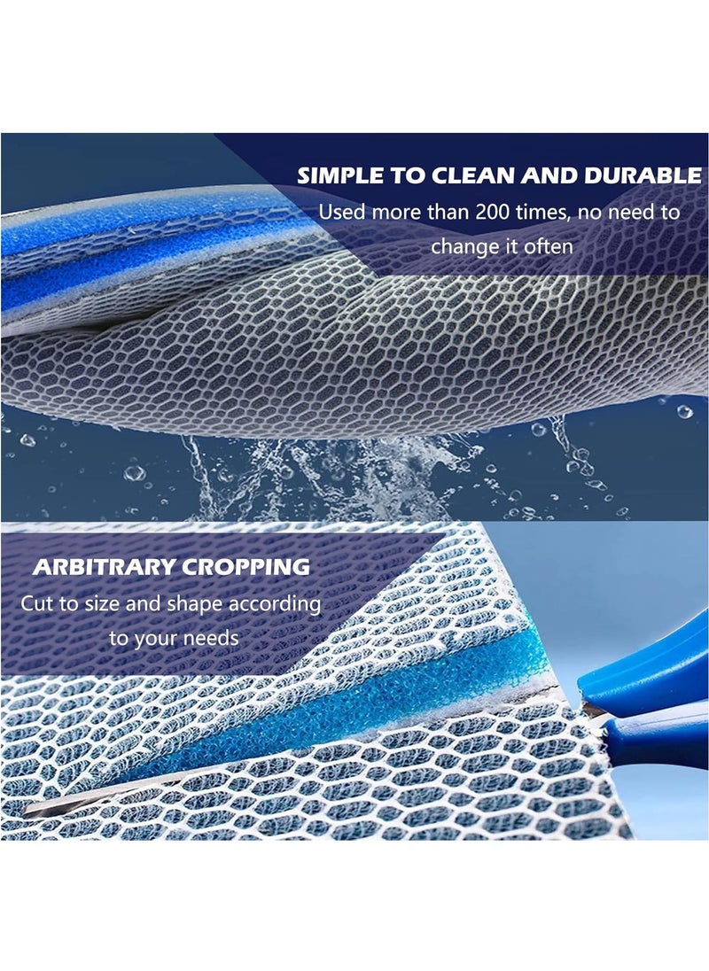 MileMelo 2Pcs Aquarium Filter Media 8 Layer Aquarium Filter Sponge, Fish Tank Accessory Sponge Filter, Super Filter Effect, Filter Sponge for Fish Tank Aquarium  - Image 4