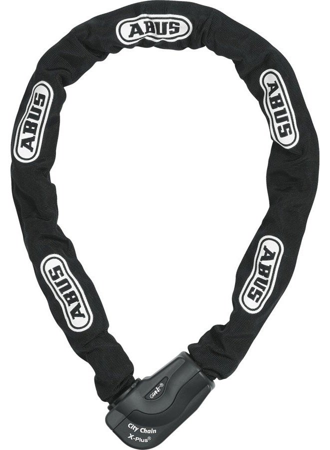 Abus Unisex CityChain 1060/110 Chain Lock with Code Card Key Lock, Black, 110 cm - Image 1