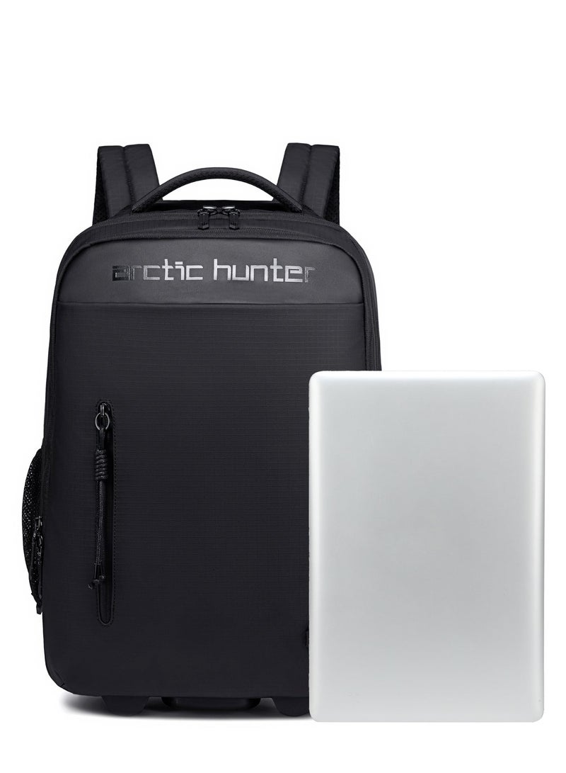 ARCTIC HUNTER Durable Professional Rolling Backpack Light Weight Water Resistant 19 Inch Backpack Trolley with 360 Degree Opening for Office Travel Business School LG000657-1 Black - Image 5