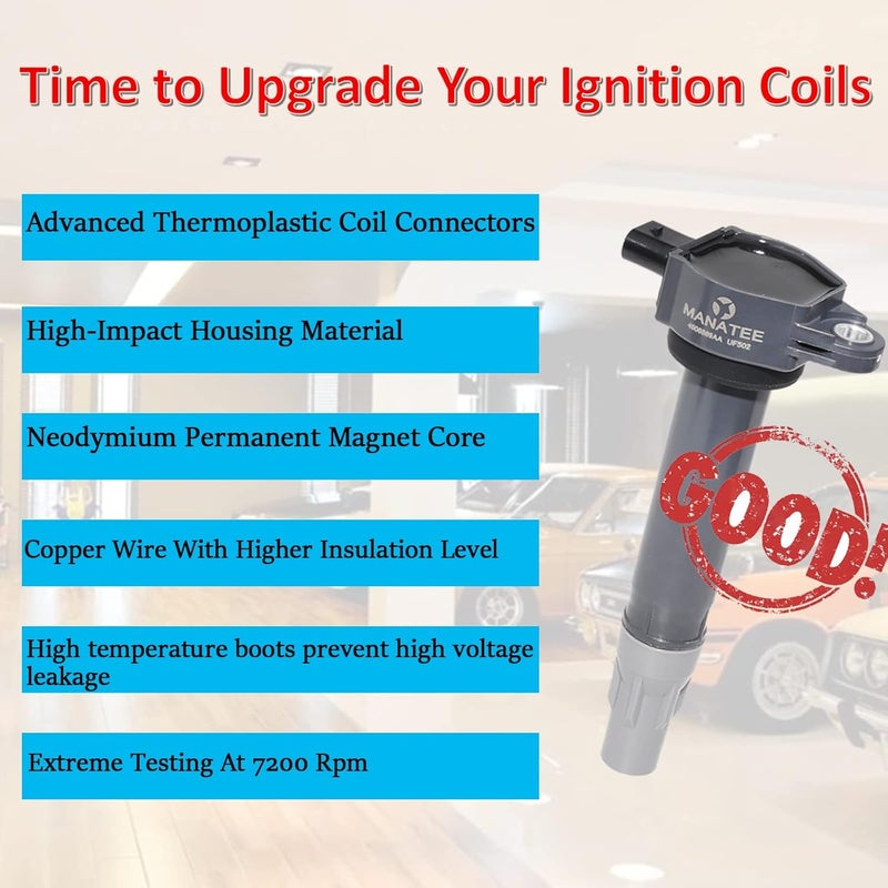 MANATEE Ignition Coils 6 PCS UF502 for Chrysler and Dodge Vehicles - Image 2