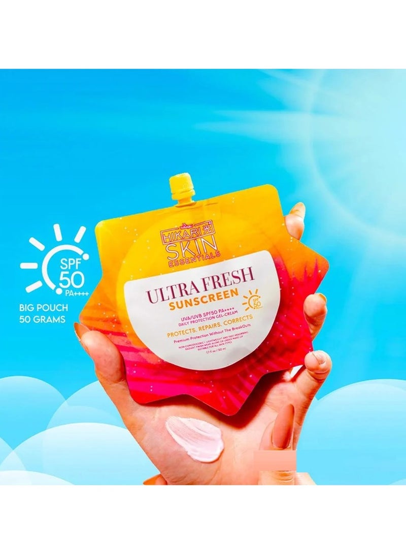 Hikari Ultra Fresh Sunscreen SPF50 PA++++ - 50ml - Image 2