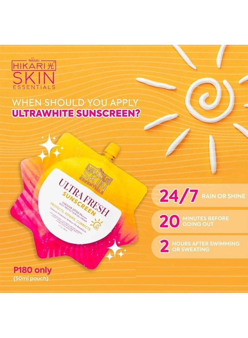 Hikari Ultra Fresh Sunscreen SPF50 PA++++ - 50ml - Image 3