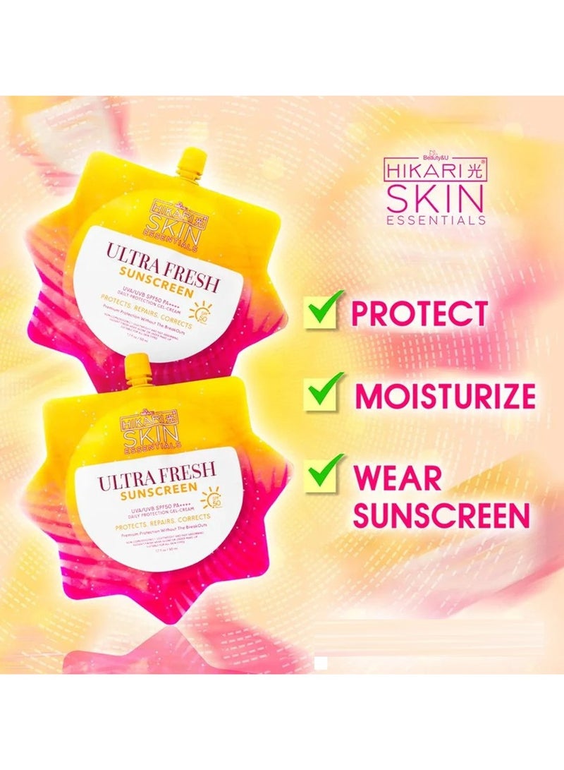 Hikari Ultra Fresh Sunscreen SPF50 PA++++ - 50ml - Image 4