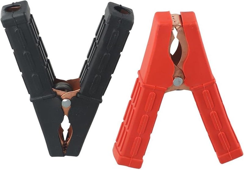 قطعتان من مشابك بطارية السيارة، بديل موصل مشبك التمساح لكابلات البدء، أجهزة اختبار الجهد الهندسية الكهربائية - Image 3