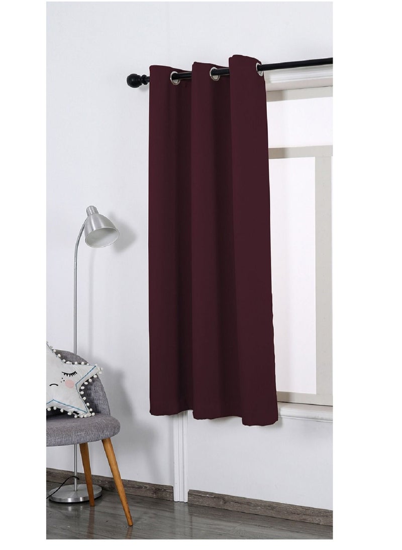 GOLDEN MILLION - Grommet Blackout Window Curtains Noise Reduction Window Drapes Thermal Insulated Darkening Curtains 1 Panel - Image 1