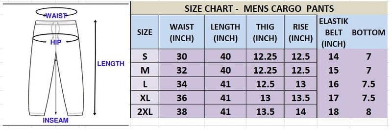 Lymio Men Cargo || Cotton Cargo Pants for Men (51-Black-M) - Image 2