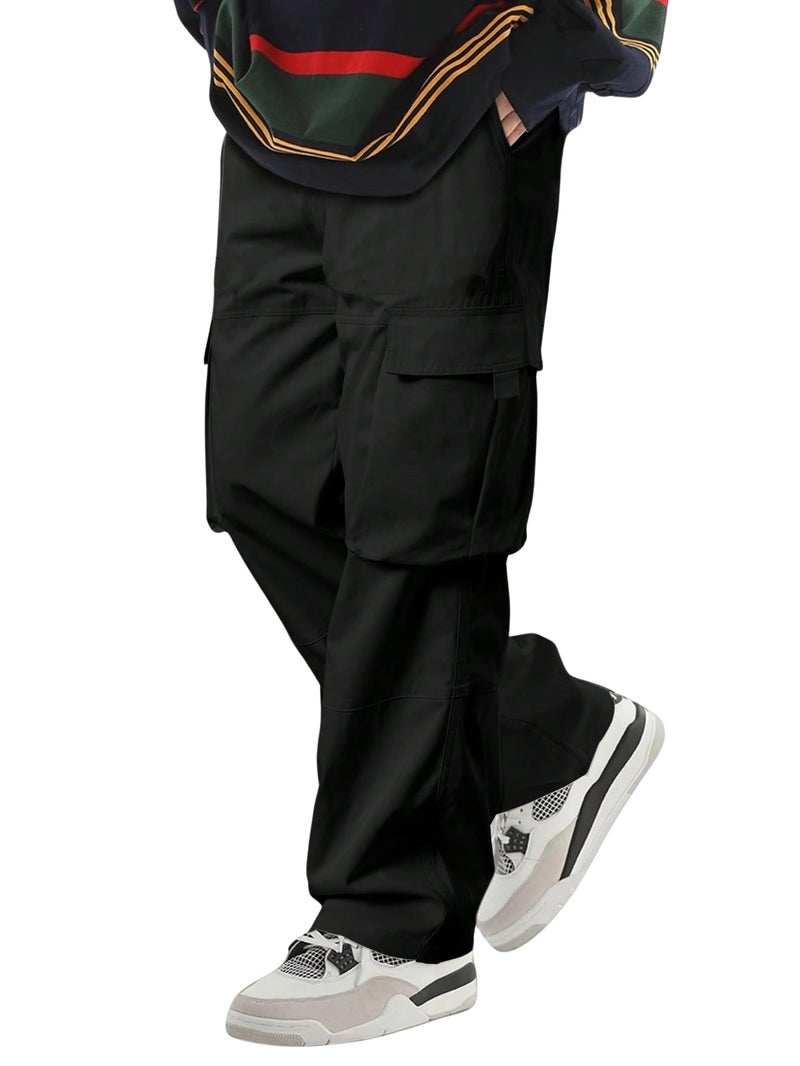 Lymio Men Cargo || Cotton Cargo Pants for Men (51-Black-M) - Image 5