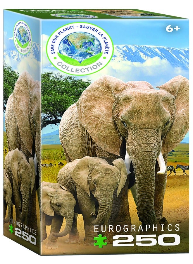 يورو جرافيكس لغز يوروجرافيكس "الأفيال الأفريقية تنقذ كوكبنا" المكون من 250 قطعة - Image 2