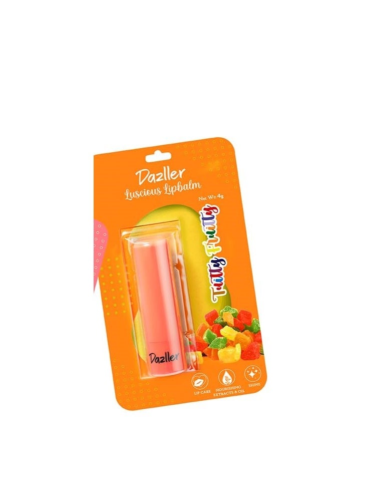 Dazller Luscious Lipbalm, 4G, Lip Treats Trio, Pack of 3, (Peach, Berry, Tuitty Fruitty) |Soothes & Nourishes|Prevents Lip Discoloration - Image 4