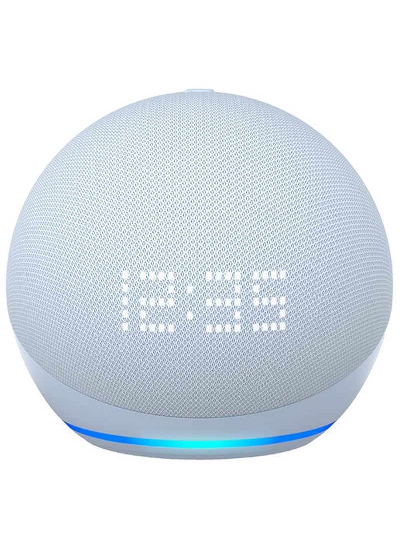 ECHO - Echo Dot with Clock (5th Gen) Smart Speaker with Alexa Cloud Blue Latest version - Image 1