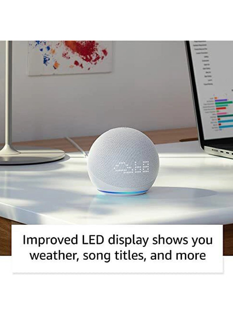 ECHO - Echo Dot with Clock (5th Gen) Smart Speaker with Alexa Cloud Blue Latest version - Image 1
