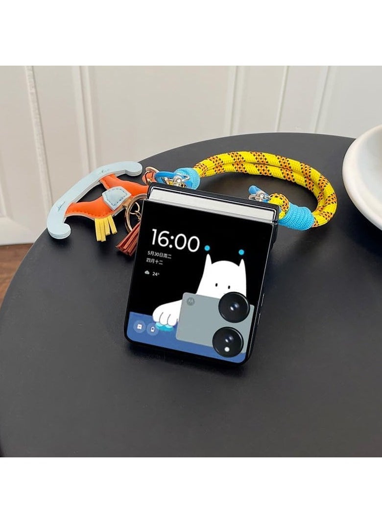 حافظة هاتف Xiaomi Mi Mix Flip (2024)، وهي حافظة هاتف لطيفة غير لامعة مقاومة للصدمات ومقاومة لبصمات الأصابع، وحزام رفيع وسلسلة مفاتيح