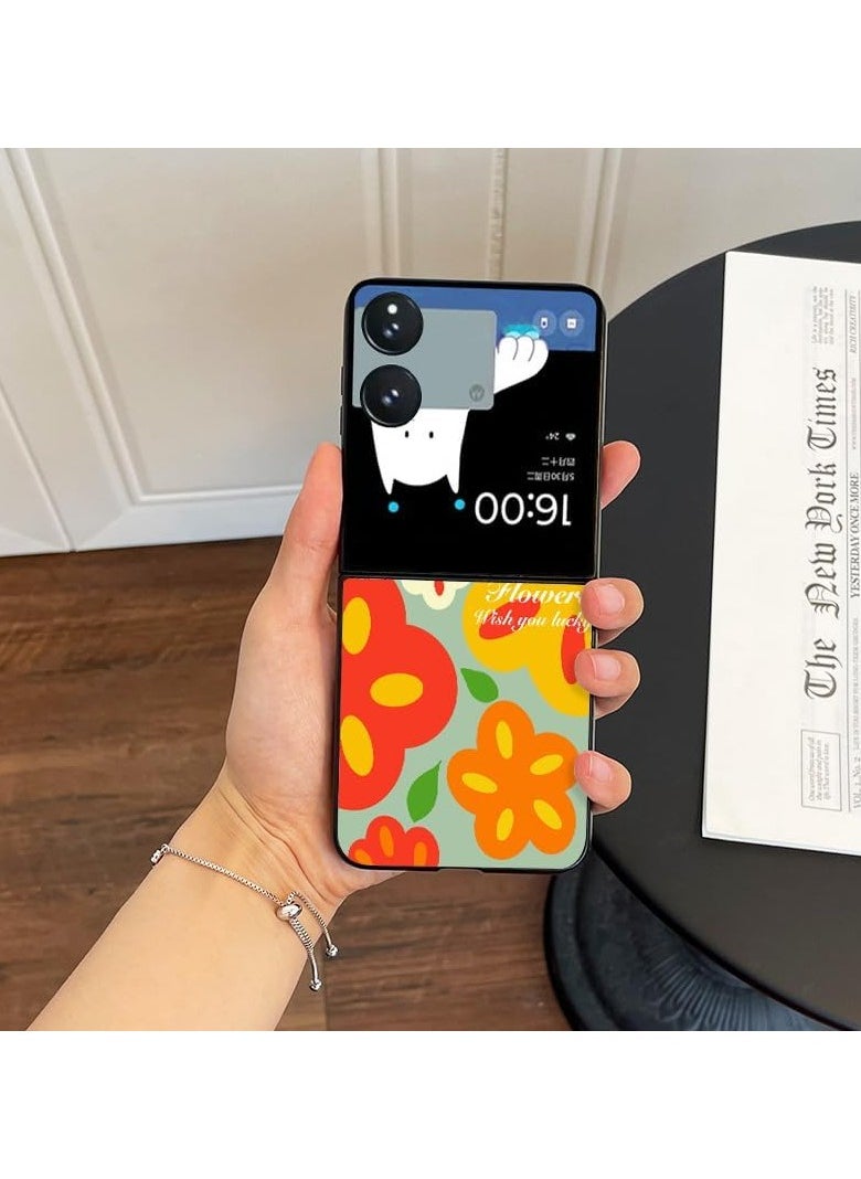 حافظة هاتف Xiaomi Mi Mix Flip (2024)، وهي حافظة هاتف لطيفة غير لامعة مقاومة للصدمات ومقاومة لبصمات الأصابع، وحزام رفيع وسلسلة مفاتيح