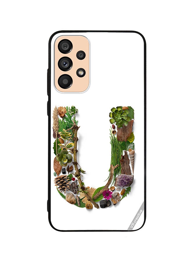 VR CREATIVE Protective Case Cover For Samsung Galaxy A53 5G Alphabet U Design Multicolour - Image 1
